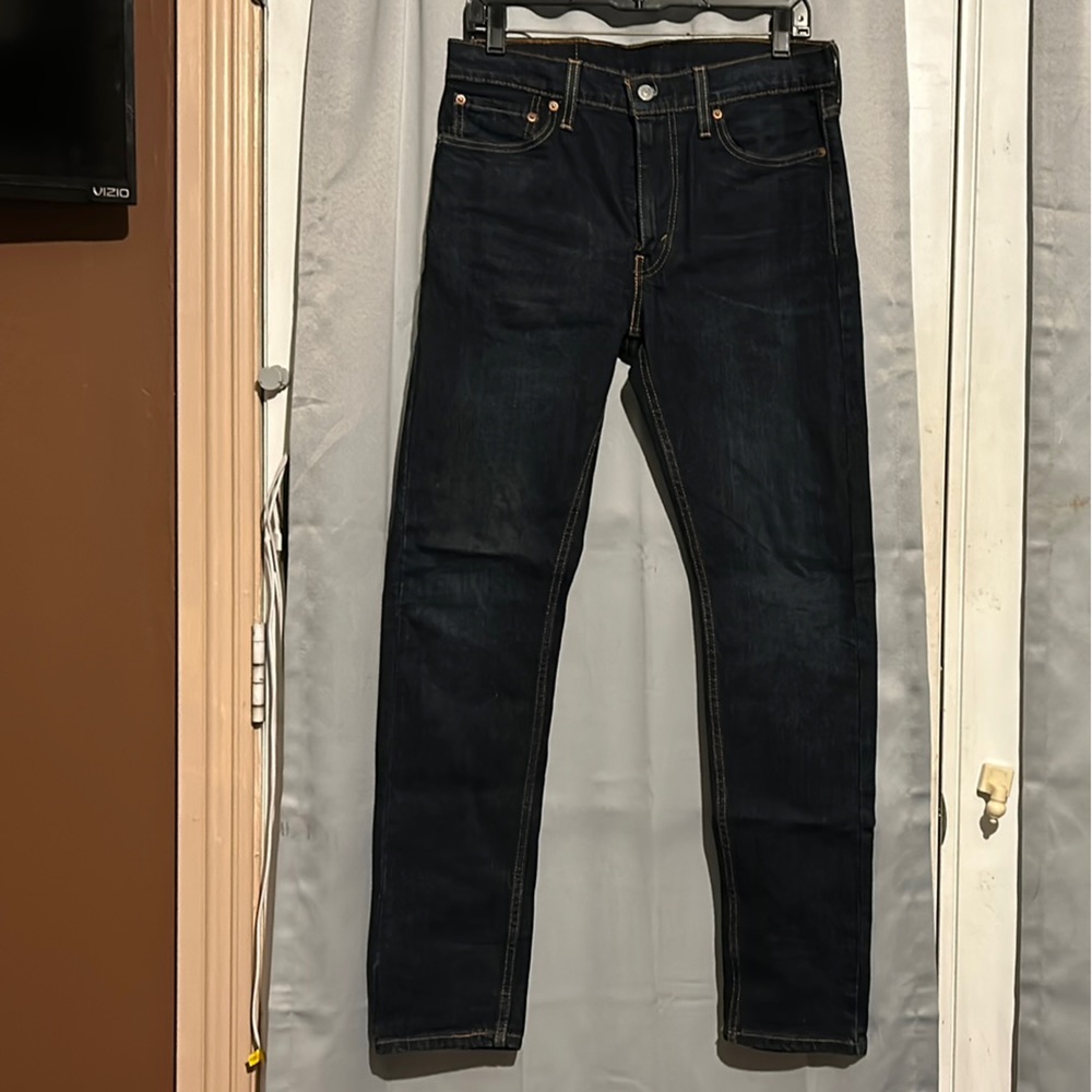 LEVIS MENS DARK BLUE JEANS